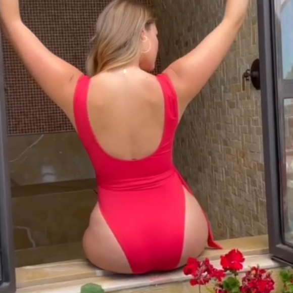 Toluca Swim Artemis Midi Belted one-piece - Palm (hunter green) - Picture 10 of 13